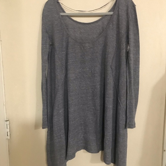 We the free from free people the incredible T size S gray NWT Tunic long sleeve - Picture 4 of 5